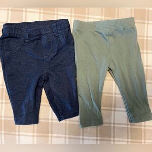 Carter's Blue and Green Kids Jeans Set